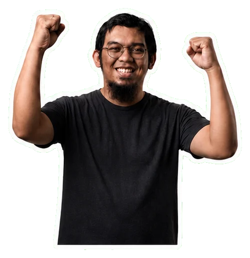 Ibrahim merayakan progres belajar bersama komunitas